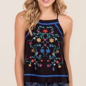 Xhilaration (Target) embroidered tank